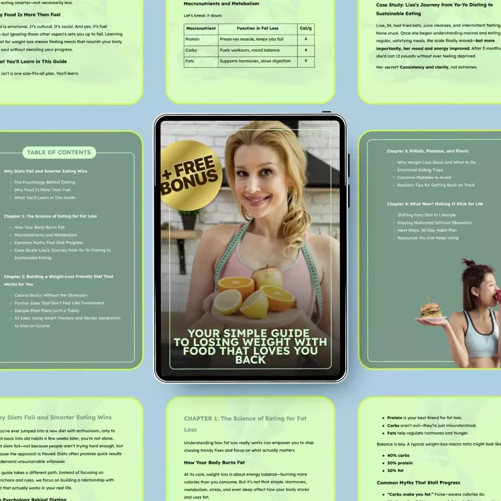 Your Simple Guide to Losing Weight with Food That Loves You Back - A Practical eBook for Healthy Weight Loss