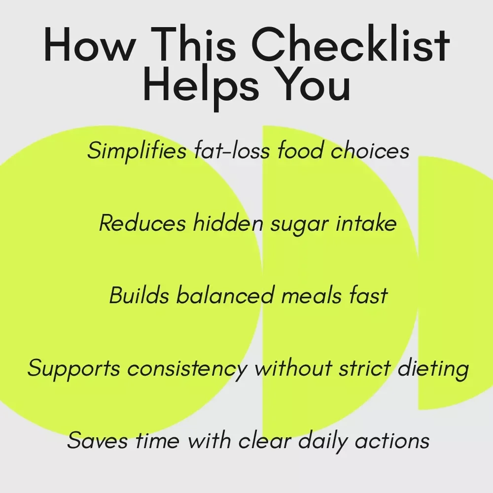 The Flat Belly Formula Checklist | Flat Belly Checklist, Fat-Burning Foods Guide, Simple Meal Planning, Weight Loss Digital Download