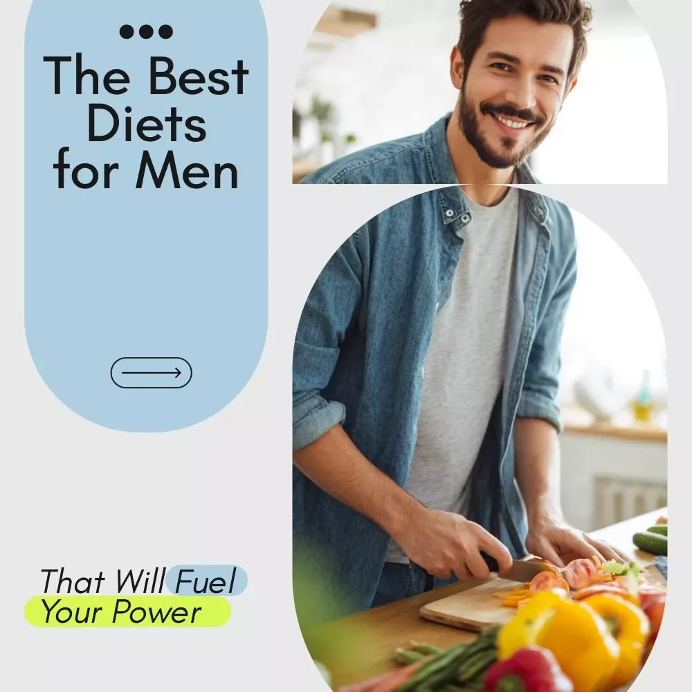 The Best Diets for Men That Will Fuel Your Power | Men’s Nutrition & Fitness eBook, High-Protein, Keto, Mediterranean & Plant-Based Diet Guide, Digital Download