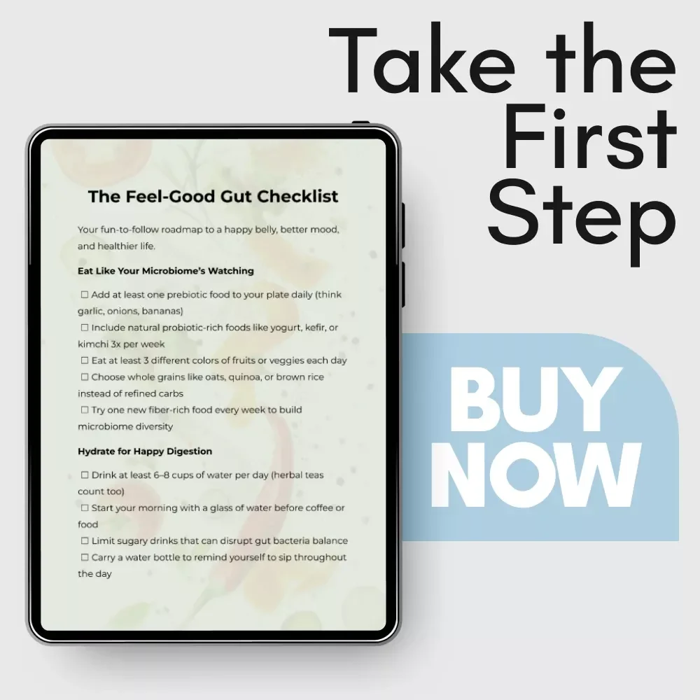 The Feel-Good Gut Checklist | Gut Health Checklist, Microbiome Reset Guide, Digestion & Wellness Digital Download