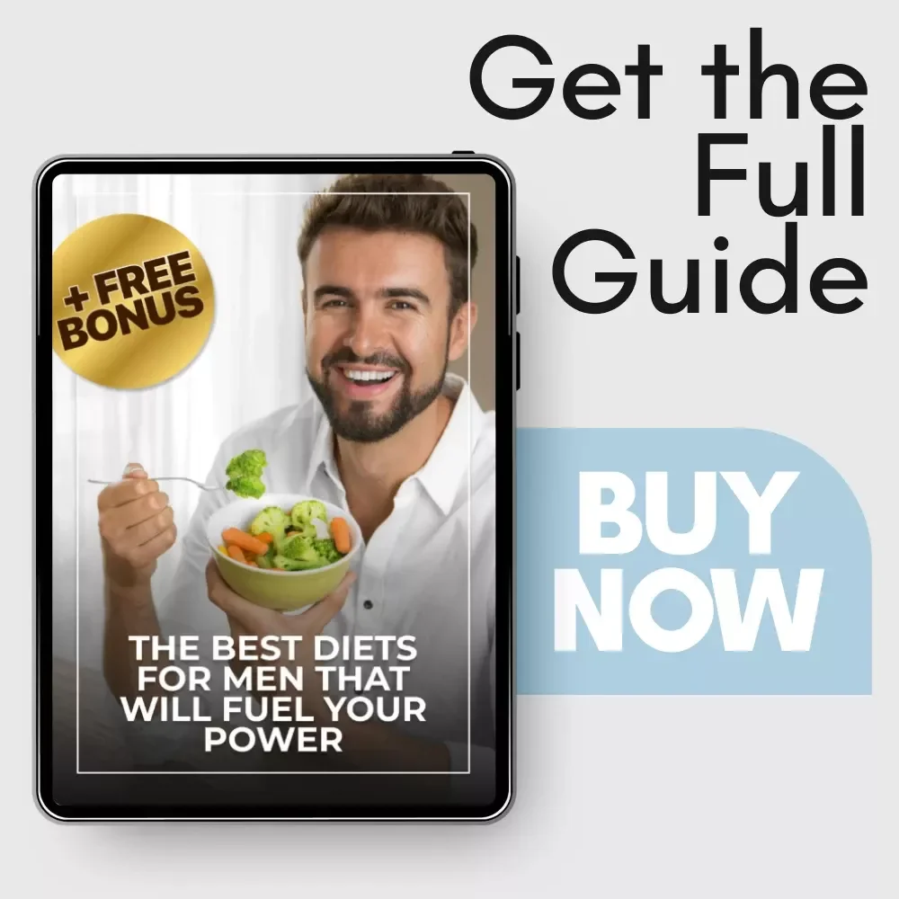 The Best Diets for Men That Will Fuel Your Power | Men’s Nutrition & Fitness eBook, High-Protein, Keto, Mediterranean & Plant-Based Diet Guide, Digital Download