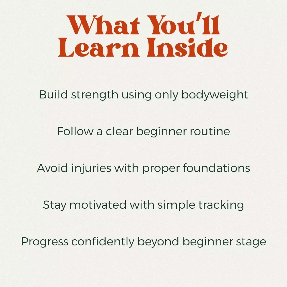 Gravity Gains: A Beginner’s Blueprint to Bodyweight Mastery | Calisthenics Routine Beginner eBook | Home Workout Guide & 4-Week Plan