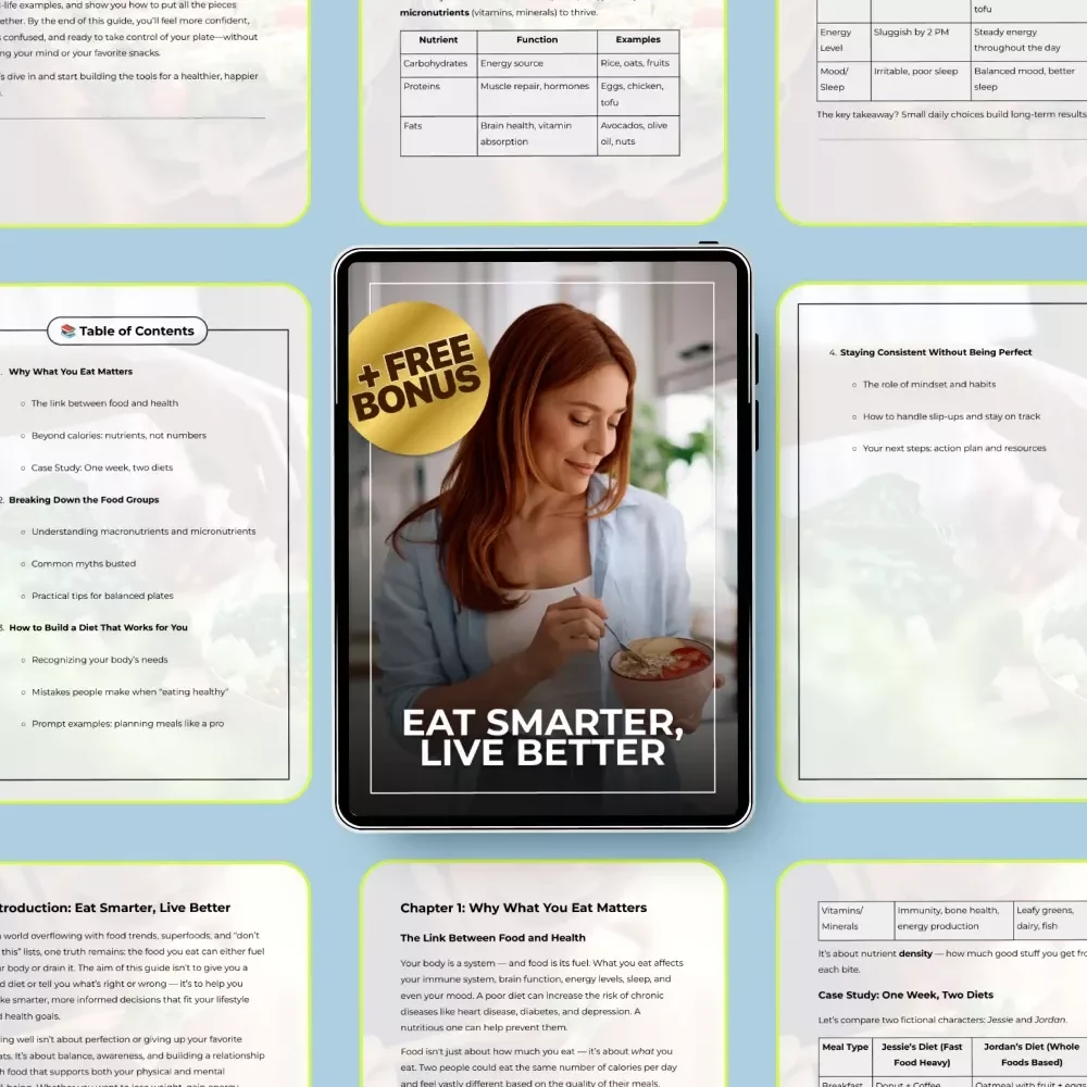 Eat Smarter, Live Better: Your Ultimate Guide to Food, Diet, and Healthy Living