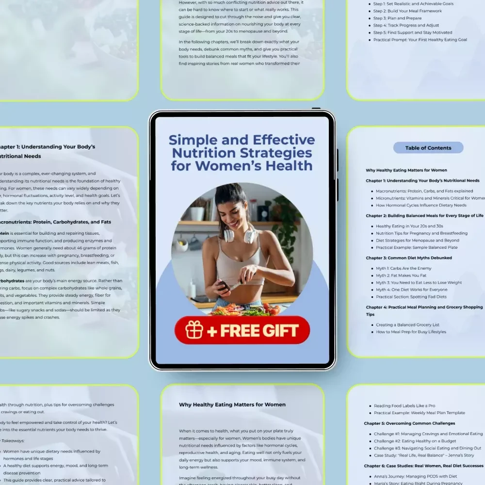 Simple and Effective Nutrition Strategies for Women’s Health – Healthy Diets for Women eBook, Practical Meal Planning Guide, Women’s Wellness & Balanced Eating Download