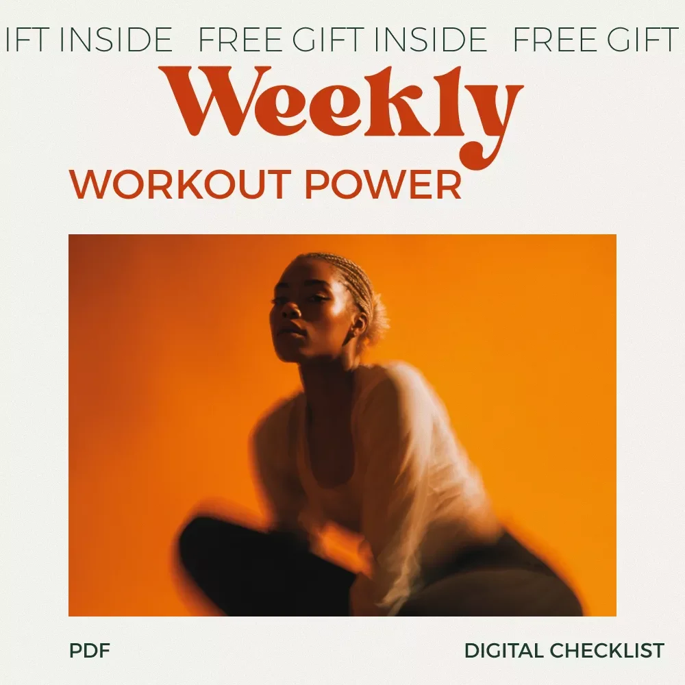 The Weekly Workout Power Checklist – Simple Weekly Workout Routine Planner for Consistency, Strength & Lasting Fitness Habits