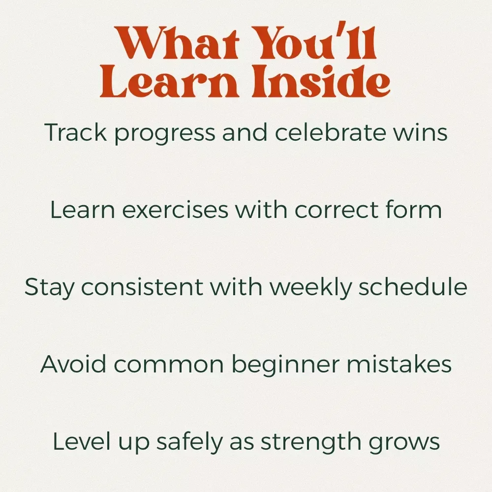 Start Strong: The Ultimate Beginner Workout Checklist – Easy Workout Routine for Beginners Digital Download