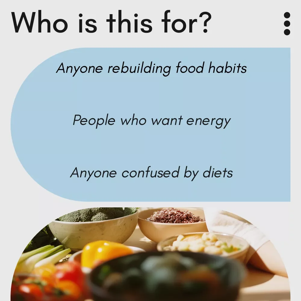 The Feel-Better Food Checklist – Simple Diet Foods Guide for Smarter Eating, Better Energy & Everyday Wellness