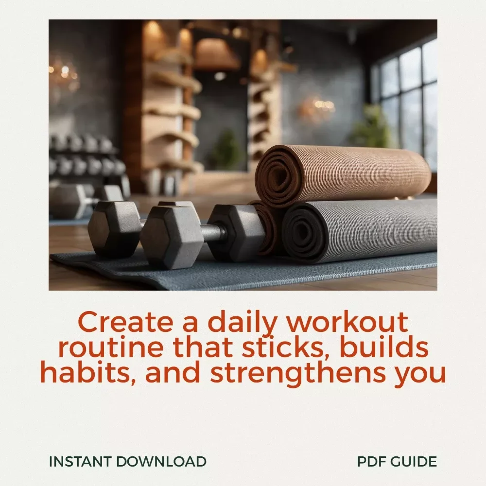 Your Simple Guide to a Daily Workout Routine: Build Healthy Habits, Strengthen Your Body, and Stay Motivated