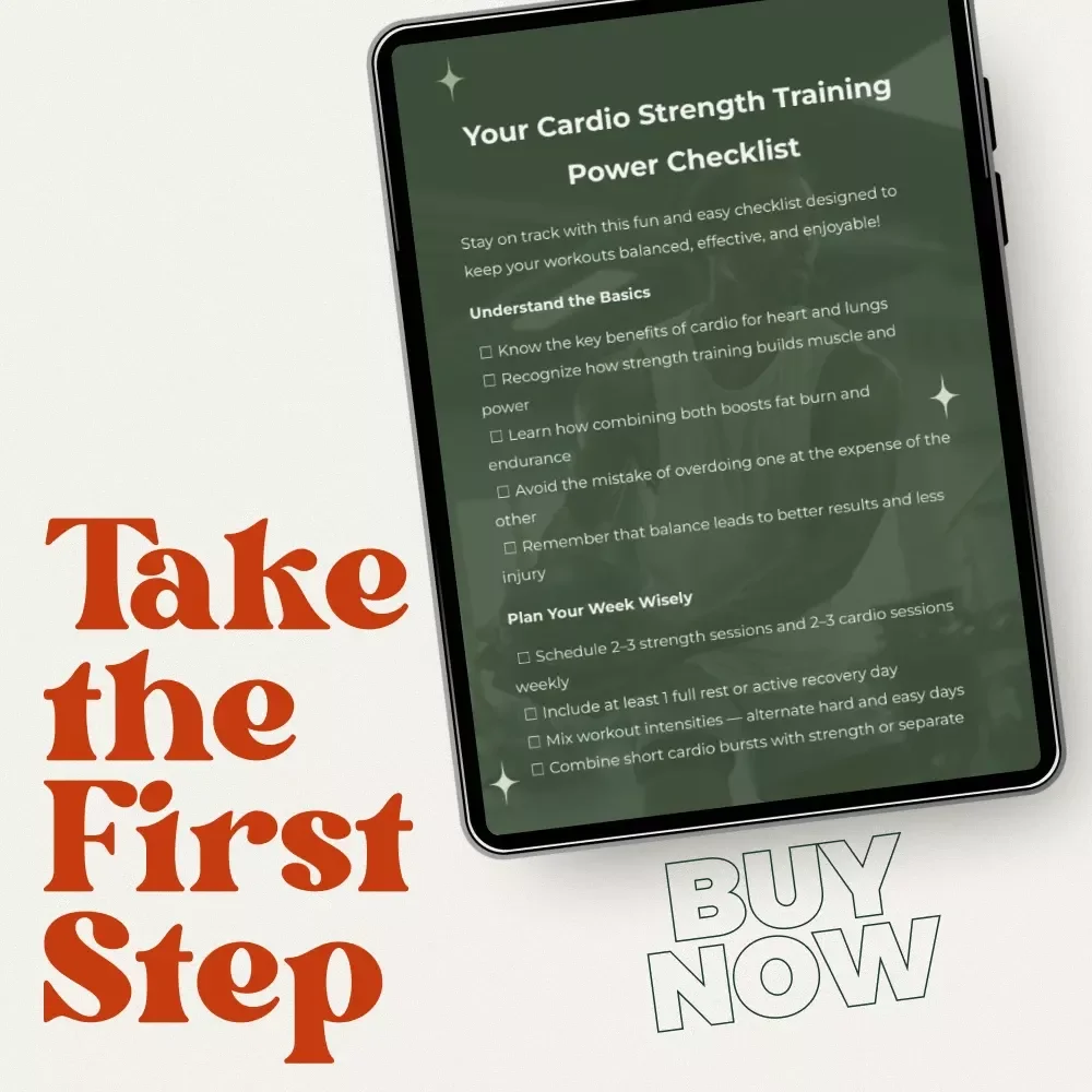 Your Cardio Strength Training Power Checklist | Fun & Easy Cardio Strength Training Planner for Balanced Workouts