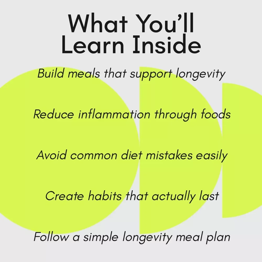 Fuel Your Years with Foods That Heal – Longevity Nutrition Guide, Anti-Inflammatory Eating, Healthy Aging Meal Plan, Digital Download
