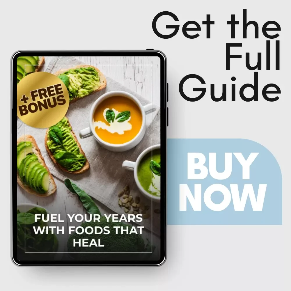 Fuel Your Years with Foods That Heal – Longevity Nutrition Guide, Anti-Inflammatory Eating, Healthy Aging Meal Plan, Digital Download