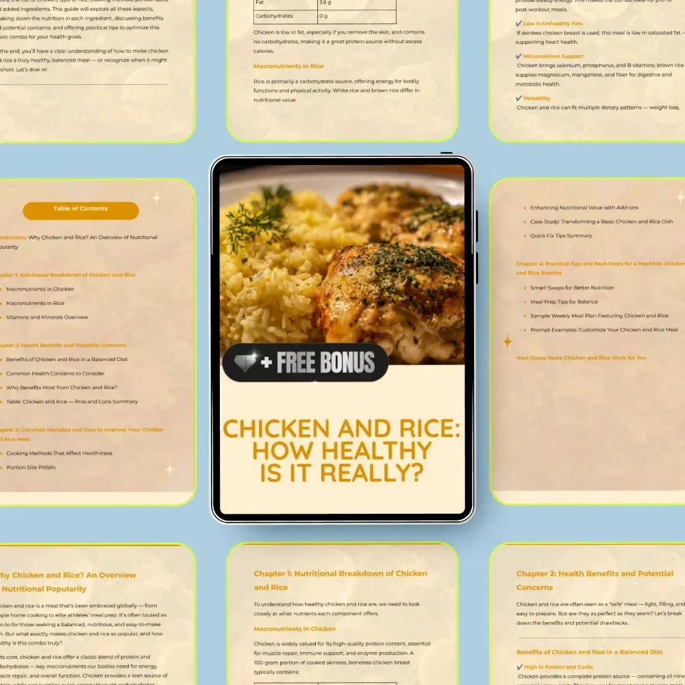 Chicken and Rice: How Healthy Is It Really — Complete Guide on How Healthy Is Chicken and Rice for Nutrition, Meal Planning, and Balanced Eating