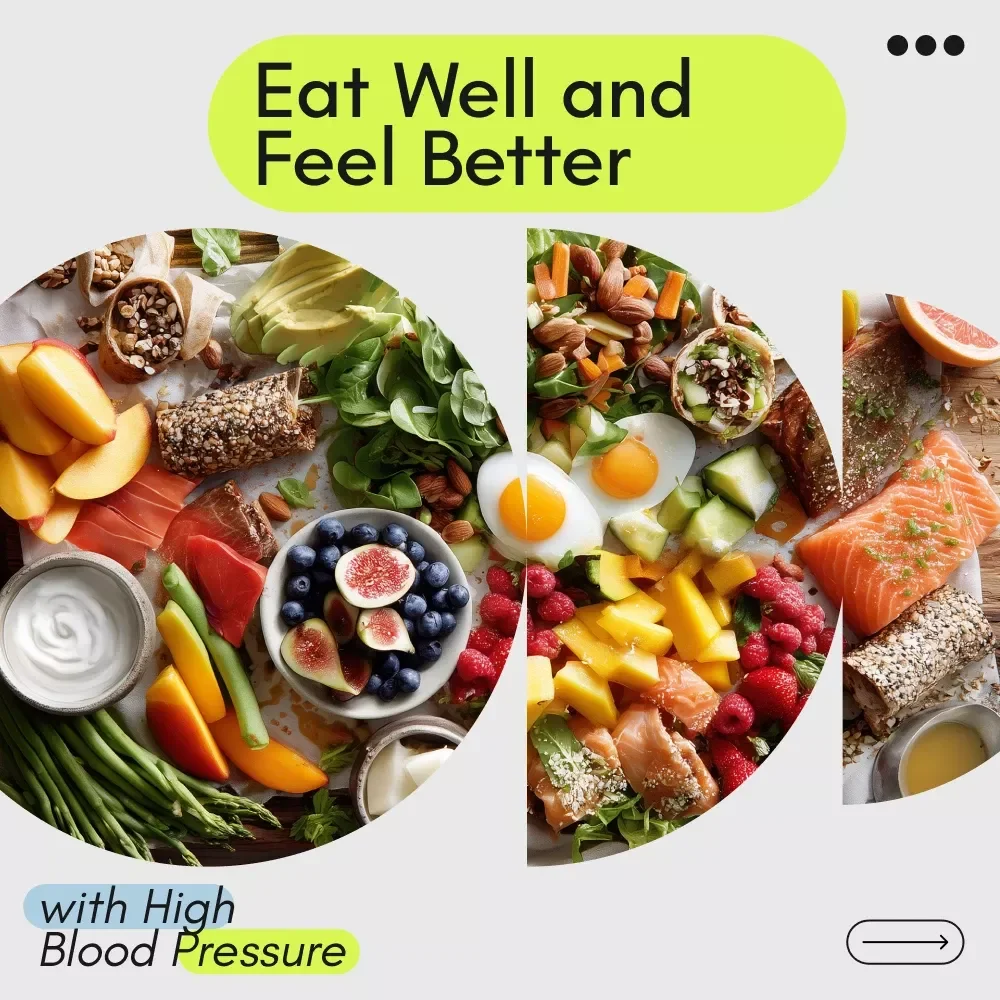 Eat Well and Feel Better with High Blood Pressure | Digital Guide for Managing Hypertension Through Food | DASH Diet Meal Planning eBook | Low Sodium Lifestyle Download