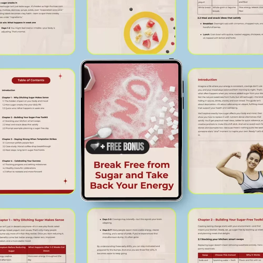 Break Free from Sugar and Take Back Your Energy - Ultimate Guide to Eliminate Sugar from Your Diet