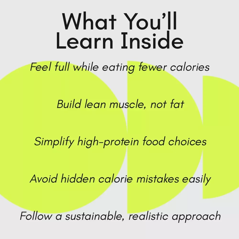 How to Eat Smart and Stay Radiant with a High-Protein, Low-Calorie Diet | Digital Guide for Fat Loss, Healthy Eating & Simple High-Protein Meals