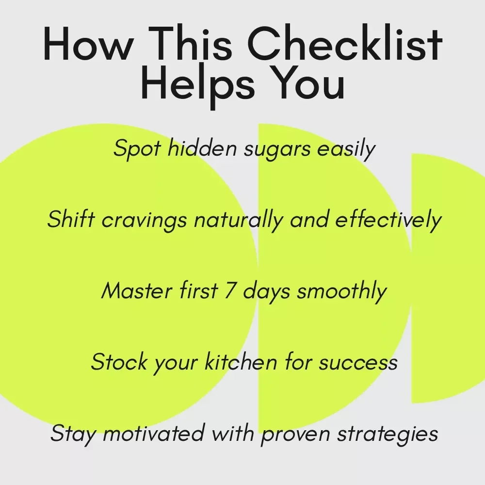 Your Sugar-Free Power Checklist: Eliminate Sugar from Your Diet with Simple, Actionable Steps