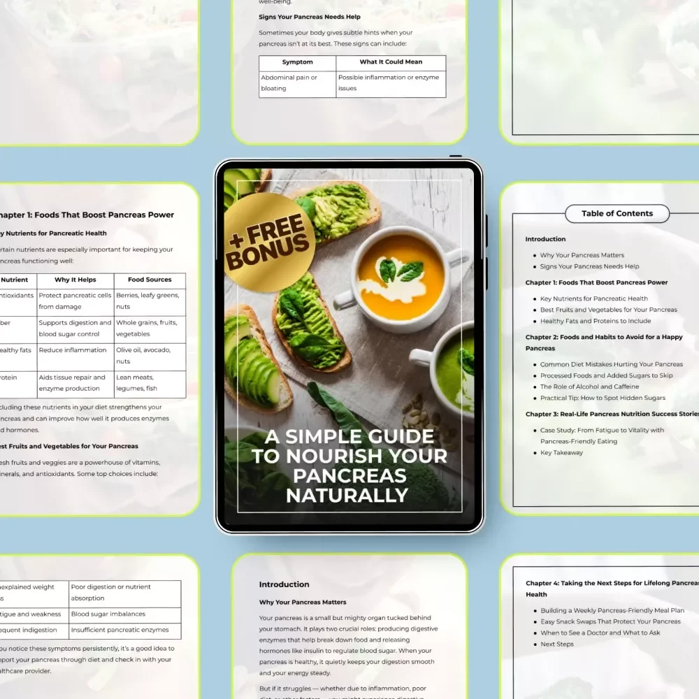 A Simple Guide to Nourish Your Pancreas Naturally: A Holistic Approach to Pancreatic Health and Wellness eBook