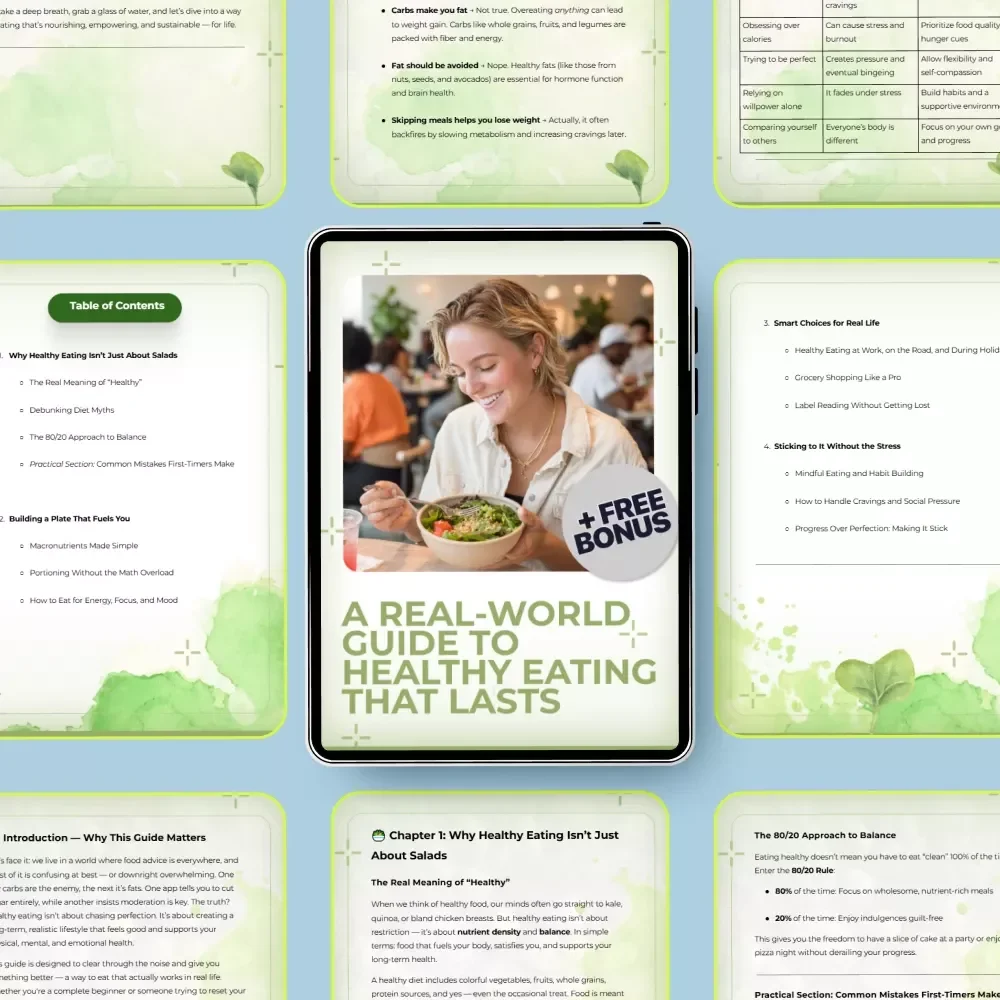 A Real-World Guide to Healthy Eating That Lasts: How to Eat Healthy, Practical Tips, and Easy Strategies for Real Life
