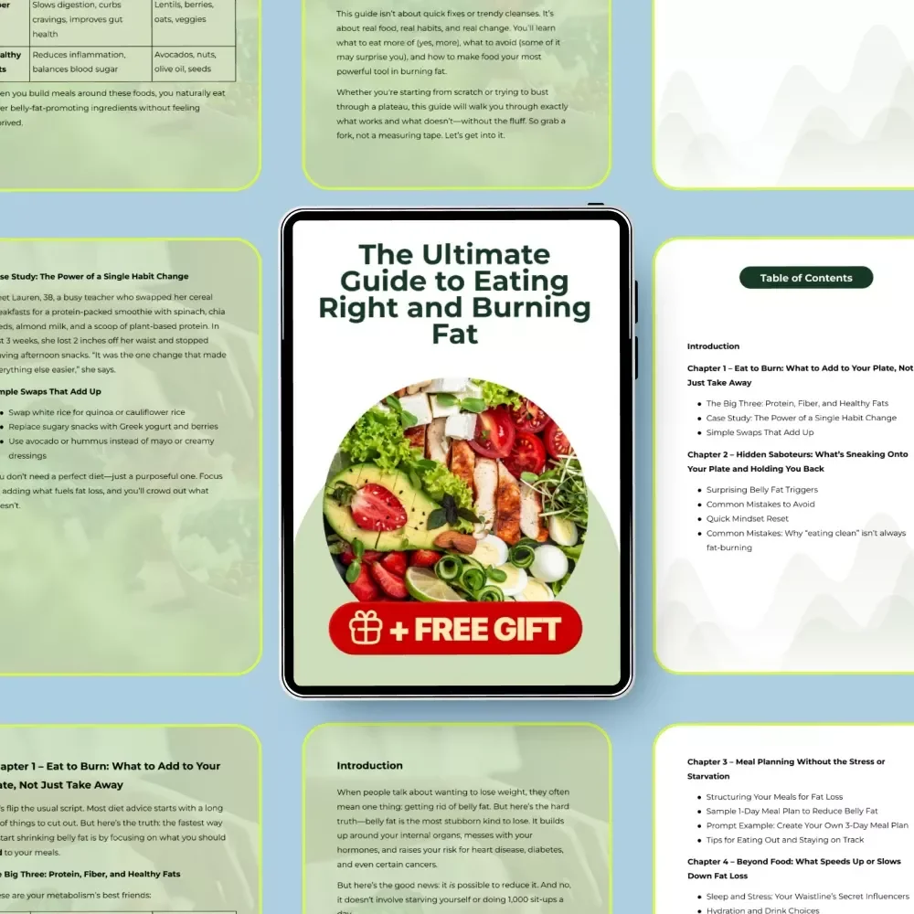 The Ultimate Guide to Eating Right and Burning Fat | Digital Fat Loss Guide, Meal Planning eBook, Healthy Eating Checklist, Sustainable Weight Loss Download