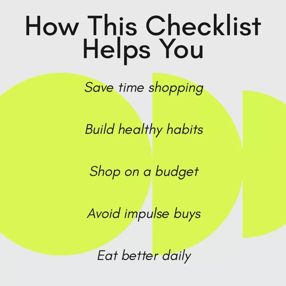 The Smart & Healthy Grocery Game Plan: Your Ultimate Checklist to Shop for Healthy Food
