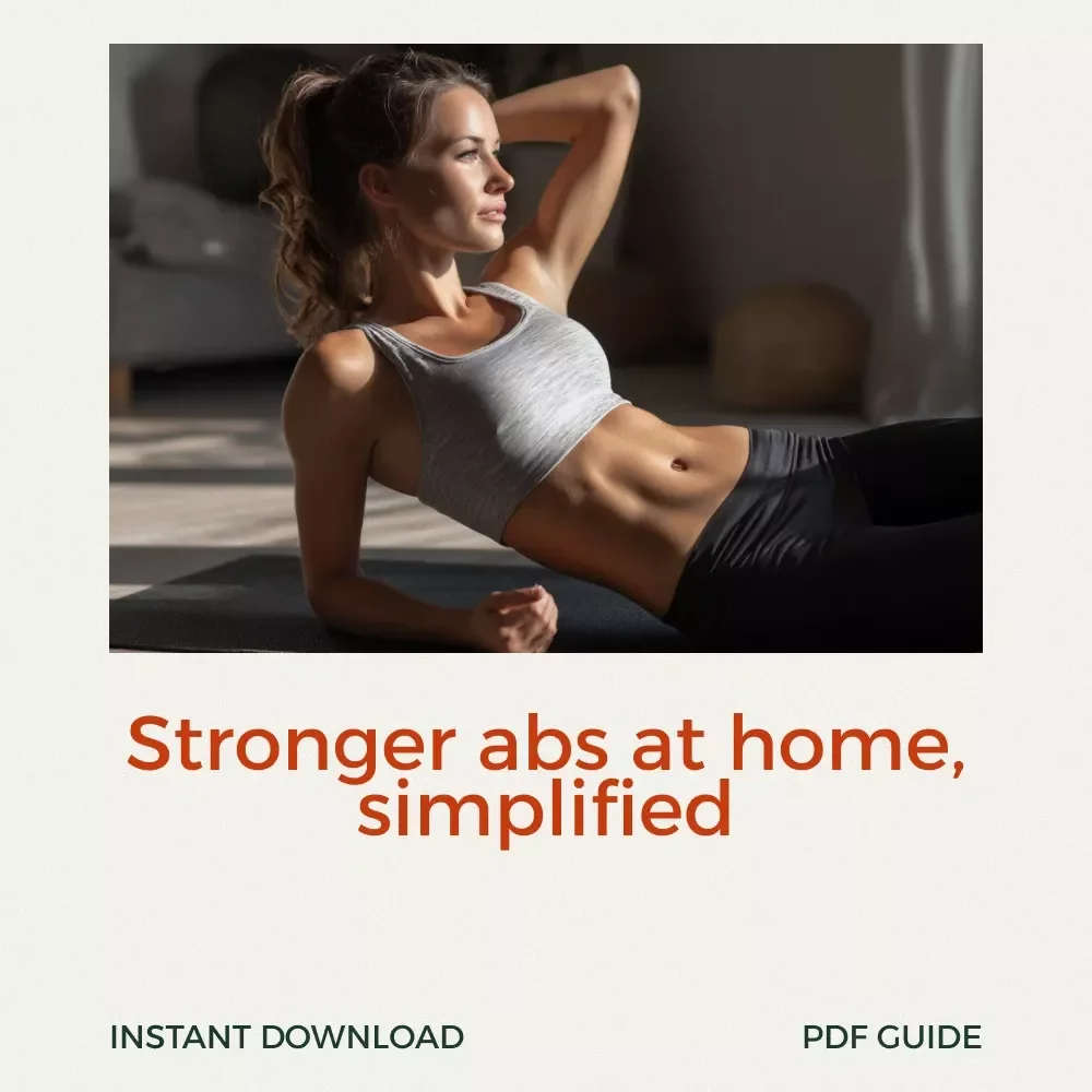 Stronger Core Starts Here with the Home Abs Workout Guide | Abs Workout Routine at Home | Digital Fitness Guide for Busy Schedules