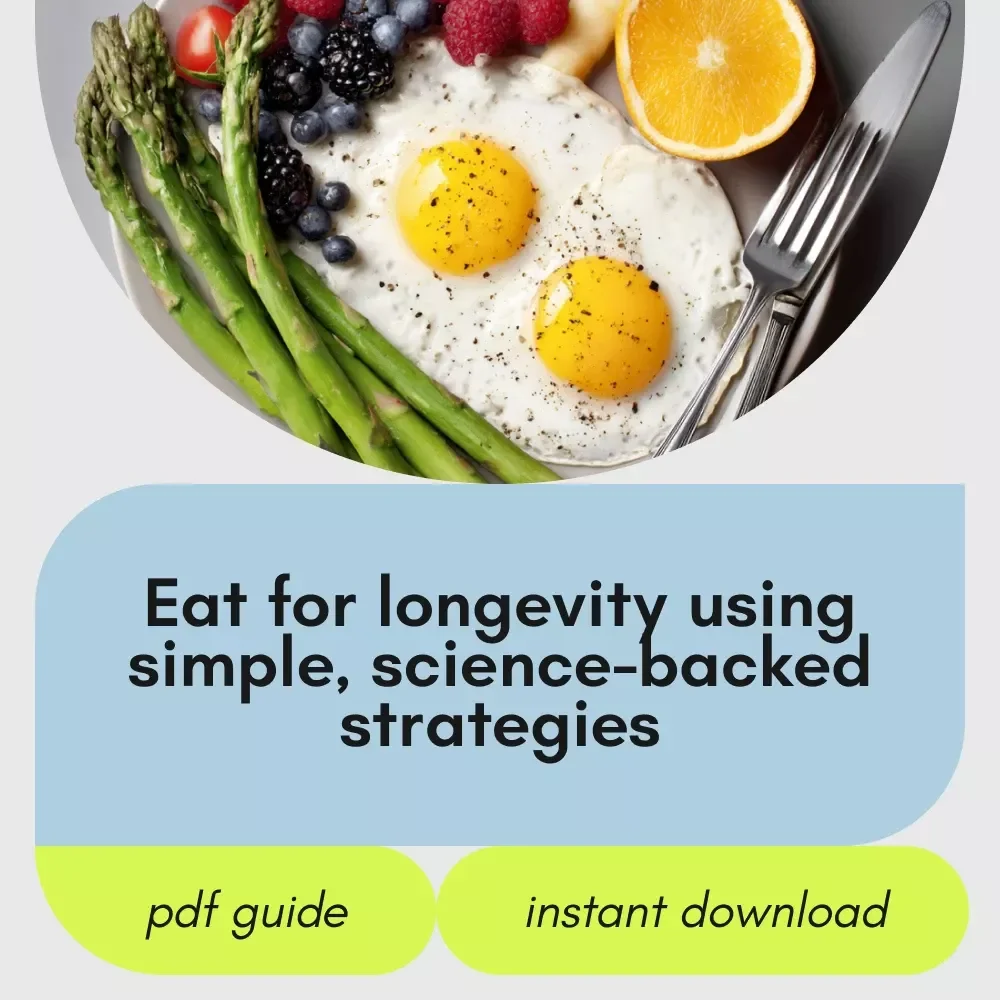 Fuel Your Years with Foods That Heal – Longevity Nutrition Guide, Anti-Inflammatory Eating, Healthy Aging Meal Plan, Digital Download
