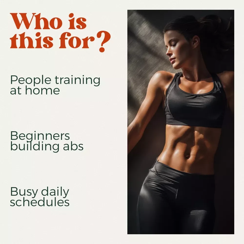 Stronger Core Starts Here with the Home Abs Workout Guide | Abs Workout Routine at Home | Digital Fitness Guide for Busy Schedules