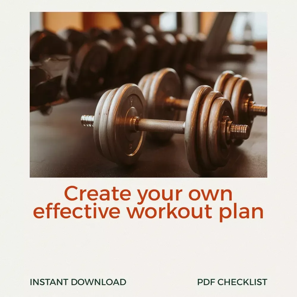 The Ultimate Build-Your-Own Workout Program Checklist – How to Create a Workout Program Step-by-Step Digital Download