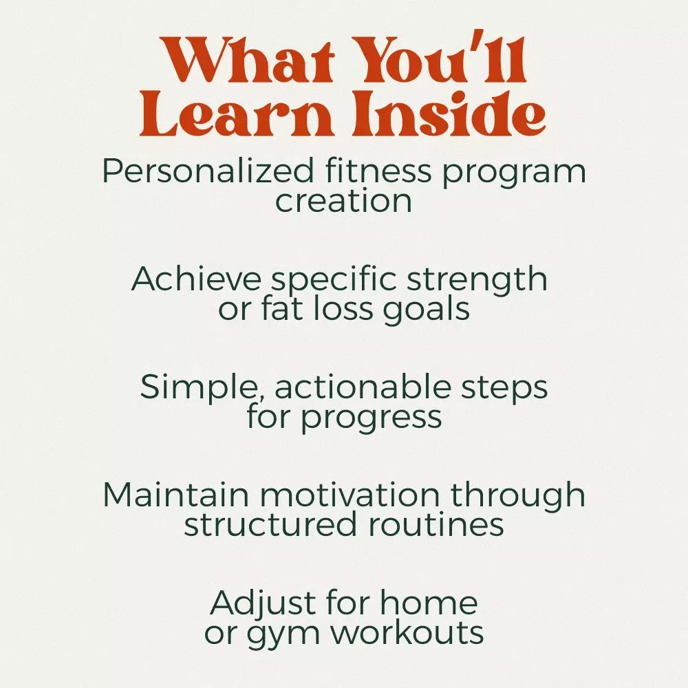Build Your Own Fitness Blueprint: A Step-by-Step Guide to Designing the Perfect Workout Program