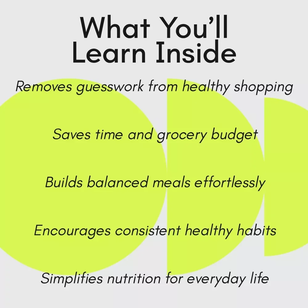 Fresh Start Grocery Guide for Healthy Eating Made Simple | Healthy Grocery List Planner, Smart Shopping Guide, Meal Planning eBook, Digital Download