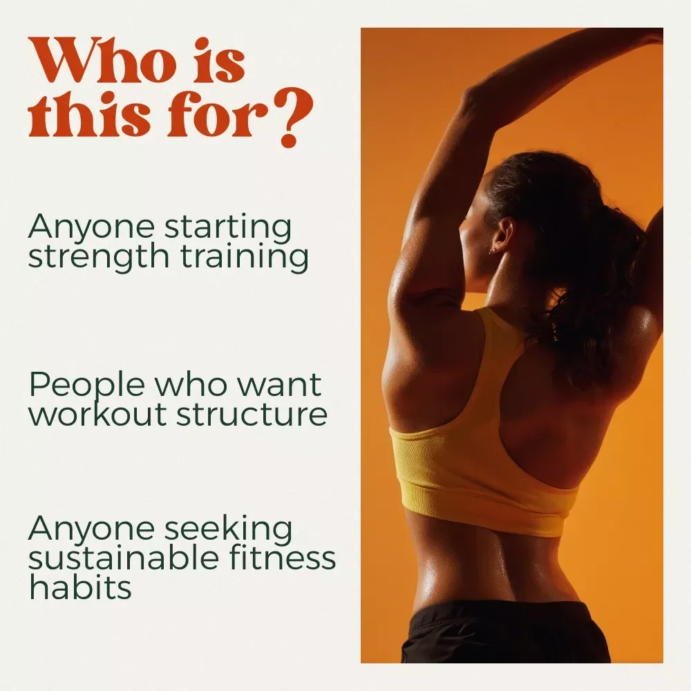 Your Guide to a Simple & Effective Weekly Strength Training Routine | Digital eBook for Building a Sustainable weekly strength training routine