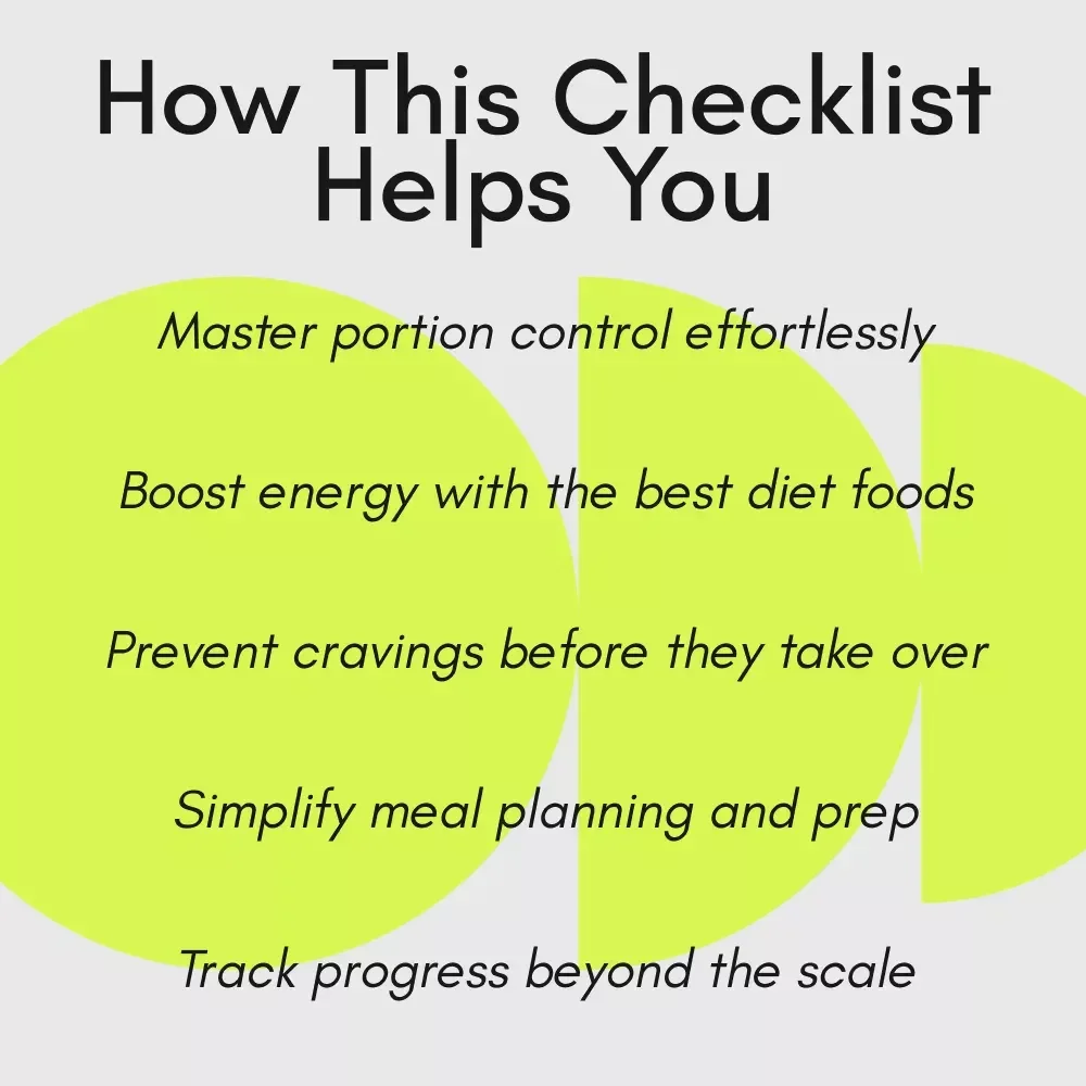 The Ultimate Best Diet Foods Action Checklist – Easy Steps for Healthy Eating & Balanced Nutrition