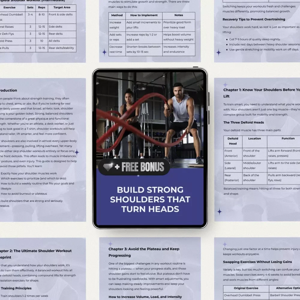 Build Strong Shoulders That Turn Heads | Digital Shoulder Training Guide | Best Shoulder Workout Routine Blueprint