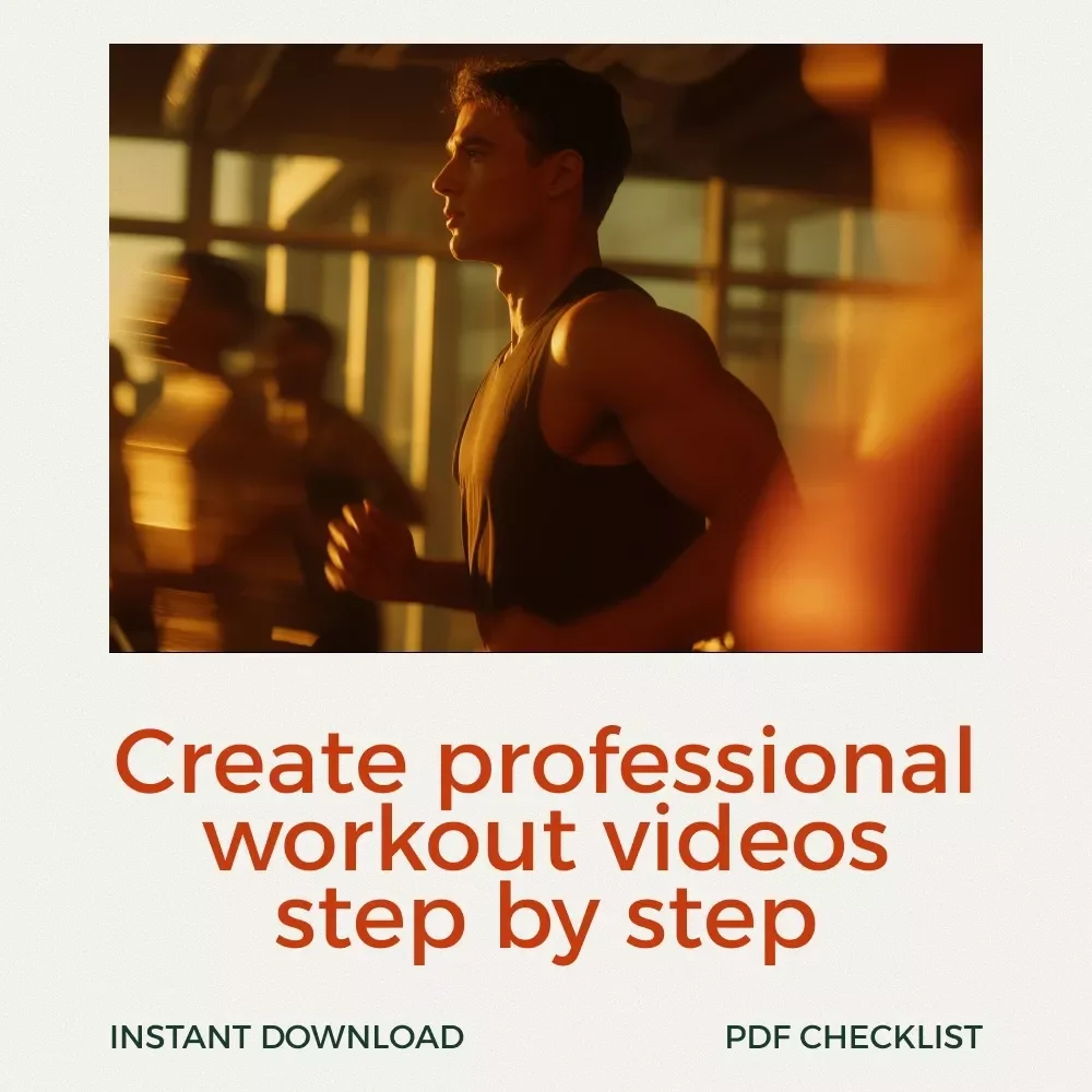 Workout Video Creation Checklist | How to Create a Workout Video Step-by-Step | Digital Fitness Content Planner for Trainers & Creators