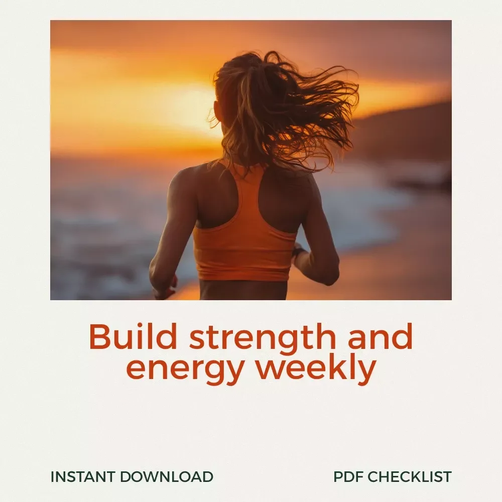 Your Stronger Every Week Fitness Checklist – A Good Weekly Workout Routine Guide for Strength, Energy, and Consistency