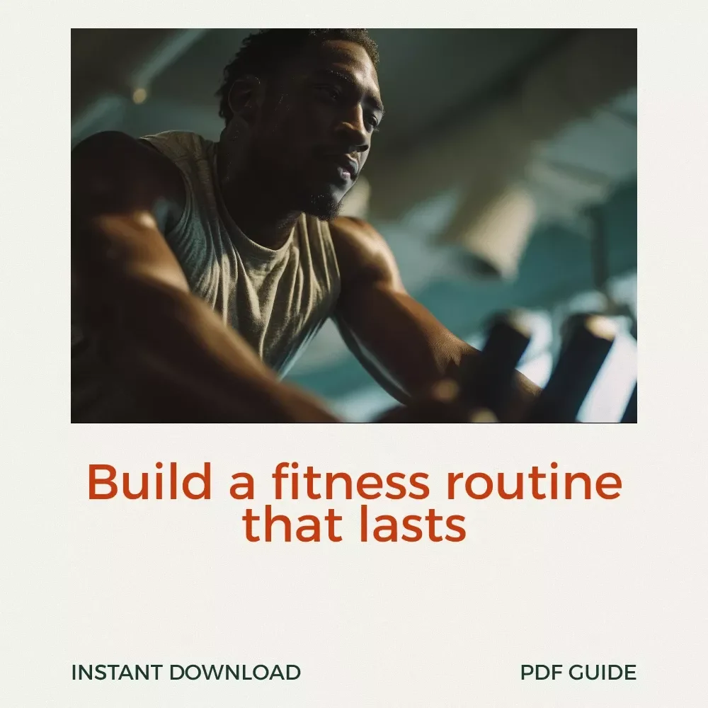 Your Simple Path to a Fitness Routine That Sticks | Beginner-Friendly Fitness Guide | how to begin a workout routine Step-by-Step Digital Download