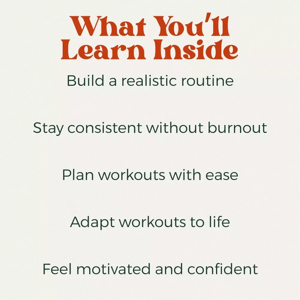 Your No-Excuses Workout Schedule Checklist – Easy Fitness Planner for Beginners | Simple Guide on How to Create a Workout Schedule That Sticks