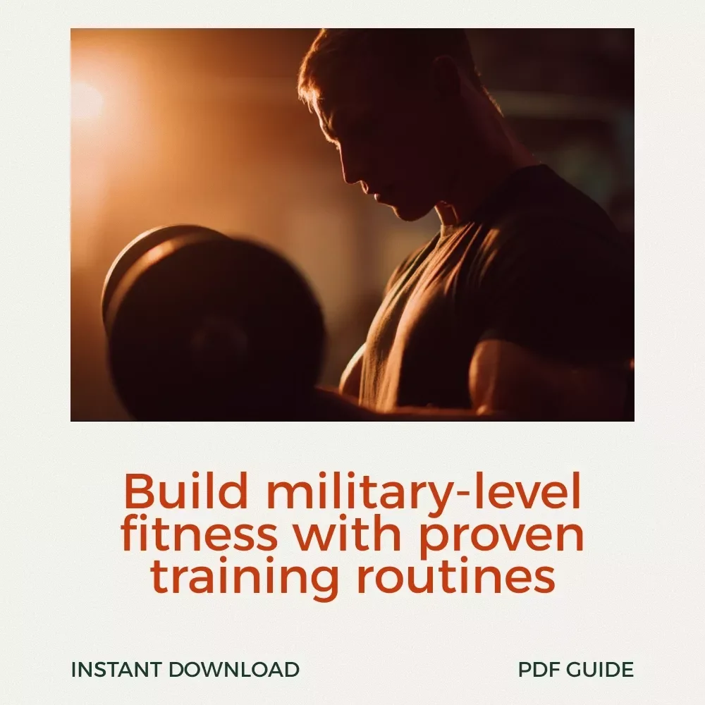 Train Like a Soldier, Perform Like a Machine: Army Basic Training Workout Routine Guide - Digital Download