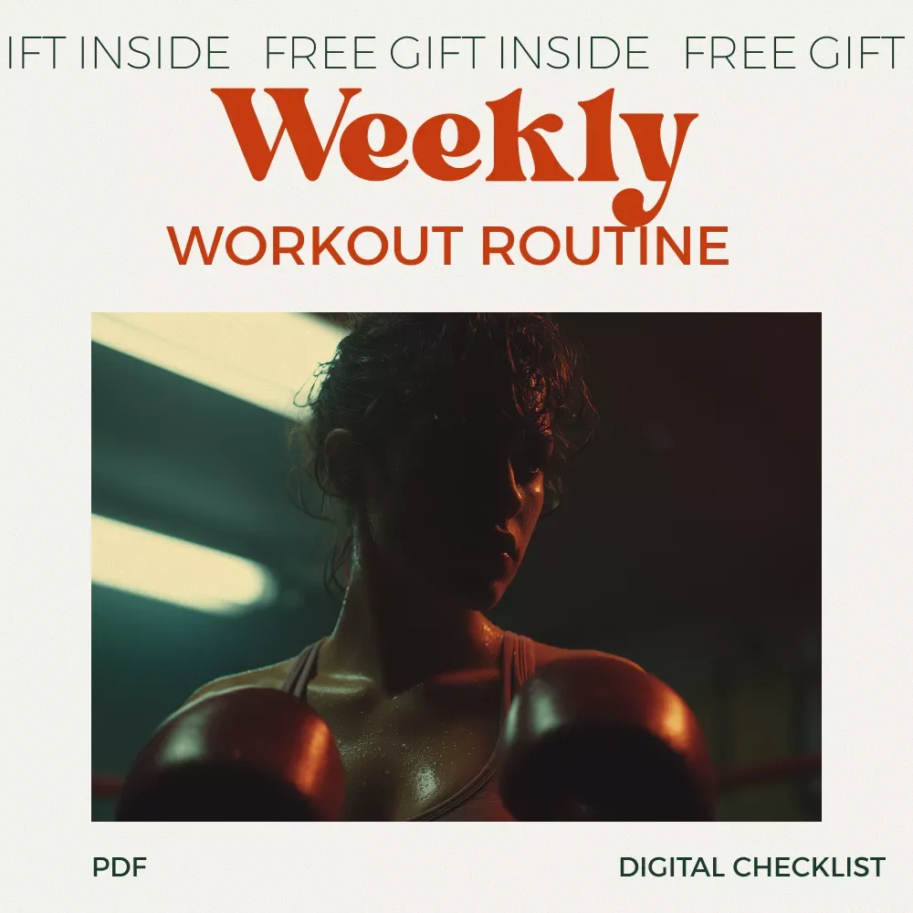 The Weekly Workout Routine Checklist | Simple Weekly Workout Routine Planner for Strength, Cardio & Consistency