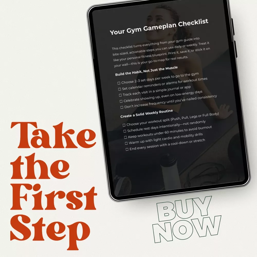 Your Gym Gameplan Checklist – Gym Exercise Routine Planner, Weekly Workout Tracker, Strength & Consistency Fitness Checklist