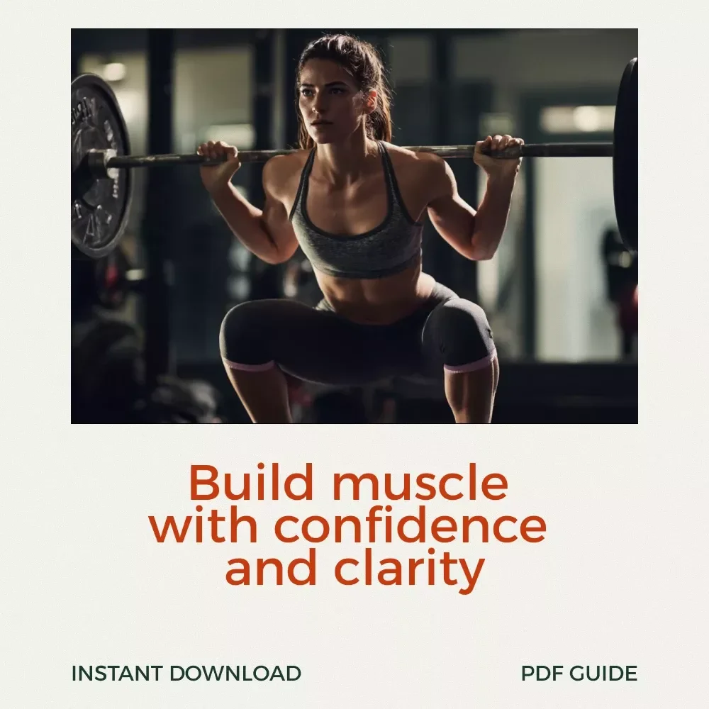 The Real-World Guide to Building Muscle for Women | Practical Strength Training Guide + women's muscle building workout routine