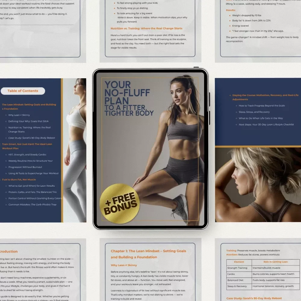 Your No-Fluff Plan to a Fitter, Tighter Body – Practical Fitness Guide & Workout Routine to Get Lean for Busy Women
