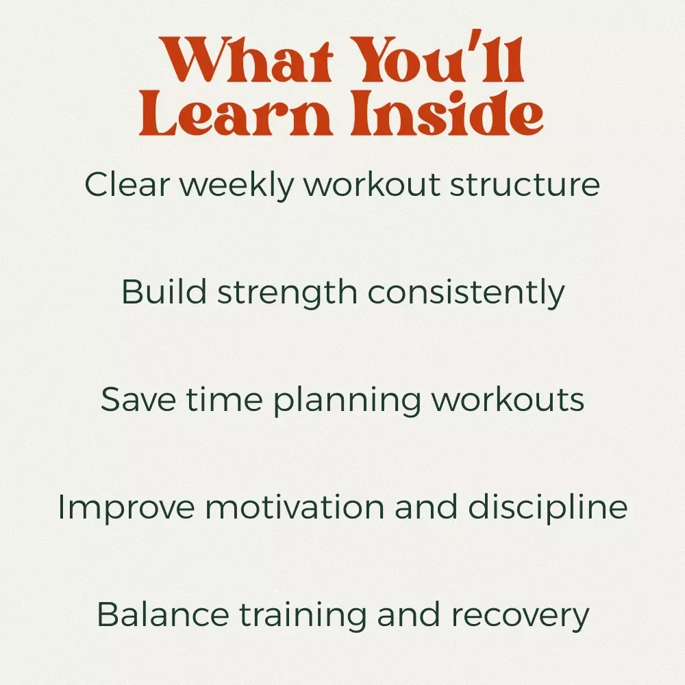 Stronger Every Day with a Full Week Workout Plan That Works | Digital Fitness Guide | full week workout routine for Strength, Cardio & Consistency