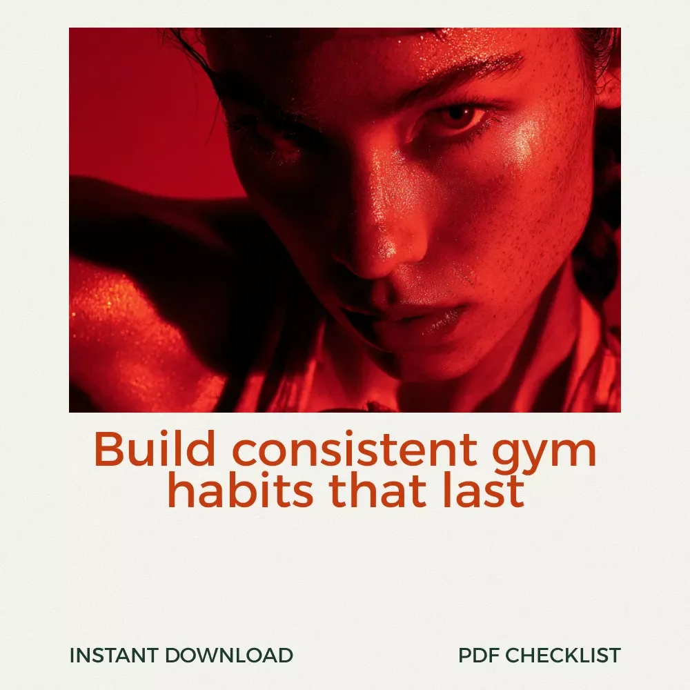 Your Gym Gameplan Checklist – Gym Exercise Routine Planner, Weekly Workout Tracker, Strength & Consistency Fitness Checklist