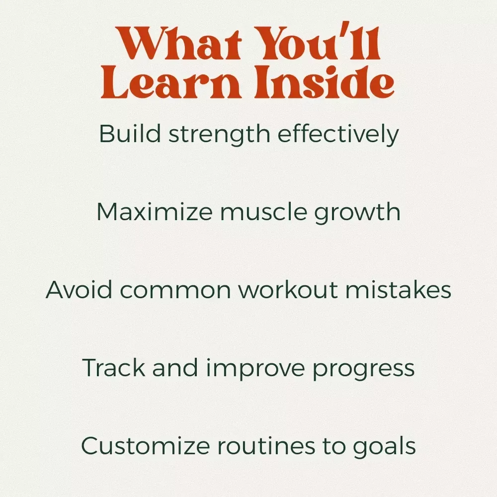 The Ultimate Guide to Free Weight Training: Your Complete eBook for Building Strength and Muscle with Free Weights