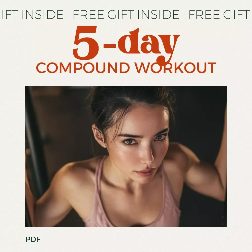 Your 5-day Compound Workout Checklist | 5 Day Compound Workout Routine Strength Training Planner | Printable Gym Checklist Digital Download