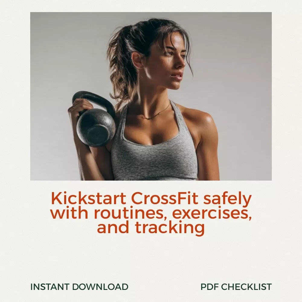Your Ultimate CrossFit Kickstart Checklist – Digital Guide, WOD Planner & CrossFit Exercises Tracker for Beginners