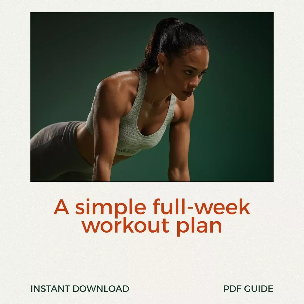 Stronger Every Day with a Full Week Workout Plan That Works | Digital Fitness Guide | full week workout routine for Strength, Cardio & Consistency