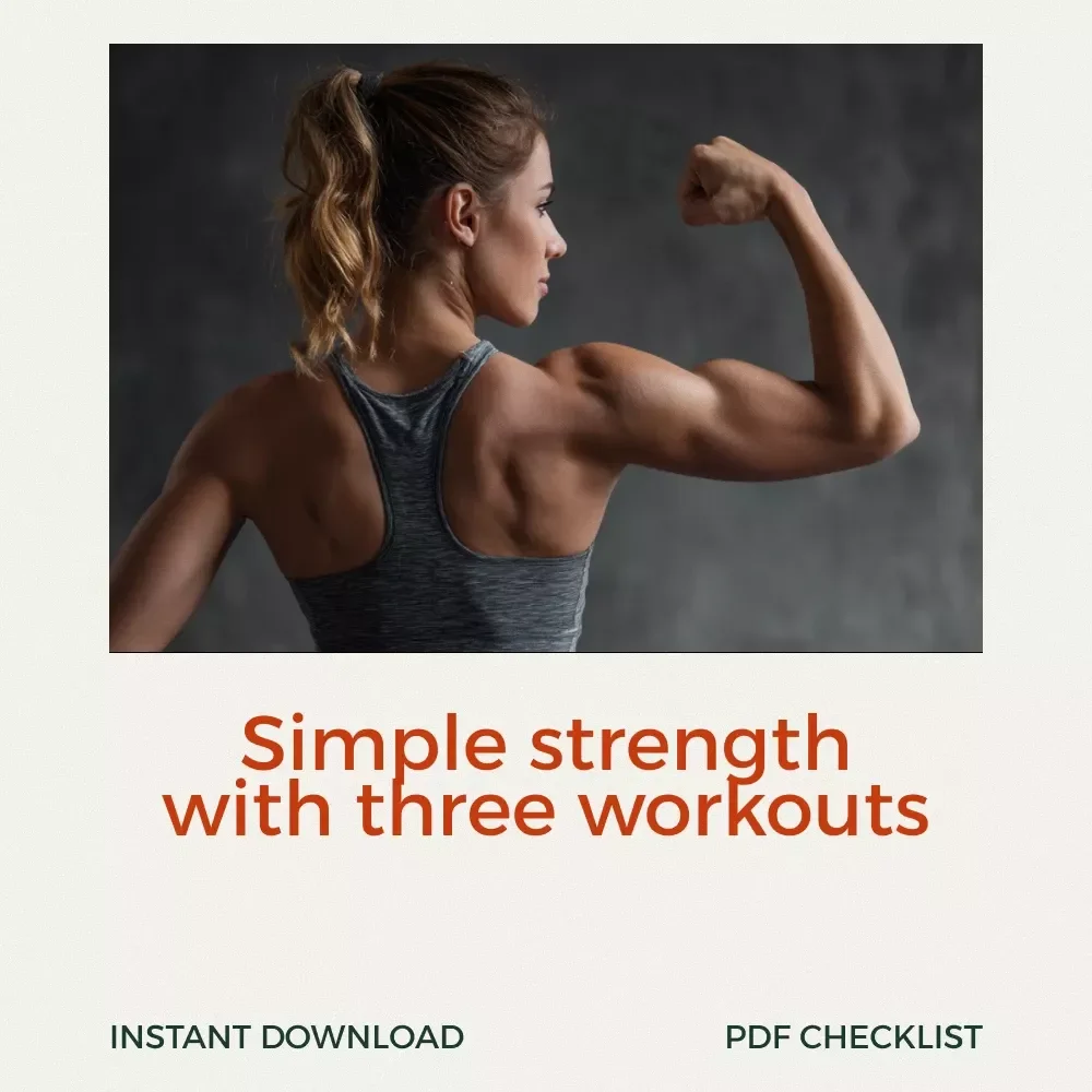 Your No-Excuses Full-Body Fitness Checklist | Simple 3 days a week full body workout Planner | Printable & Digital Training Guide