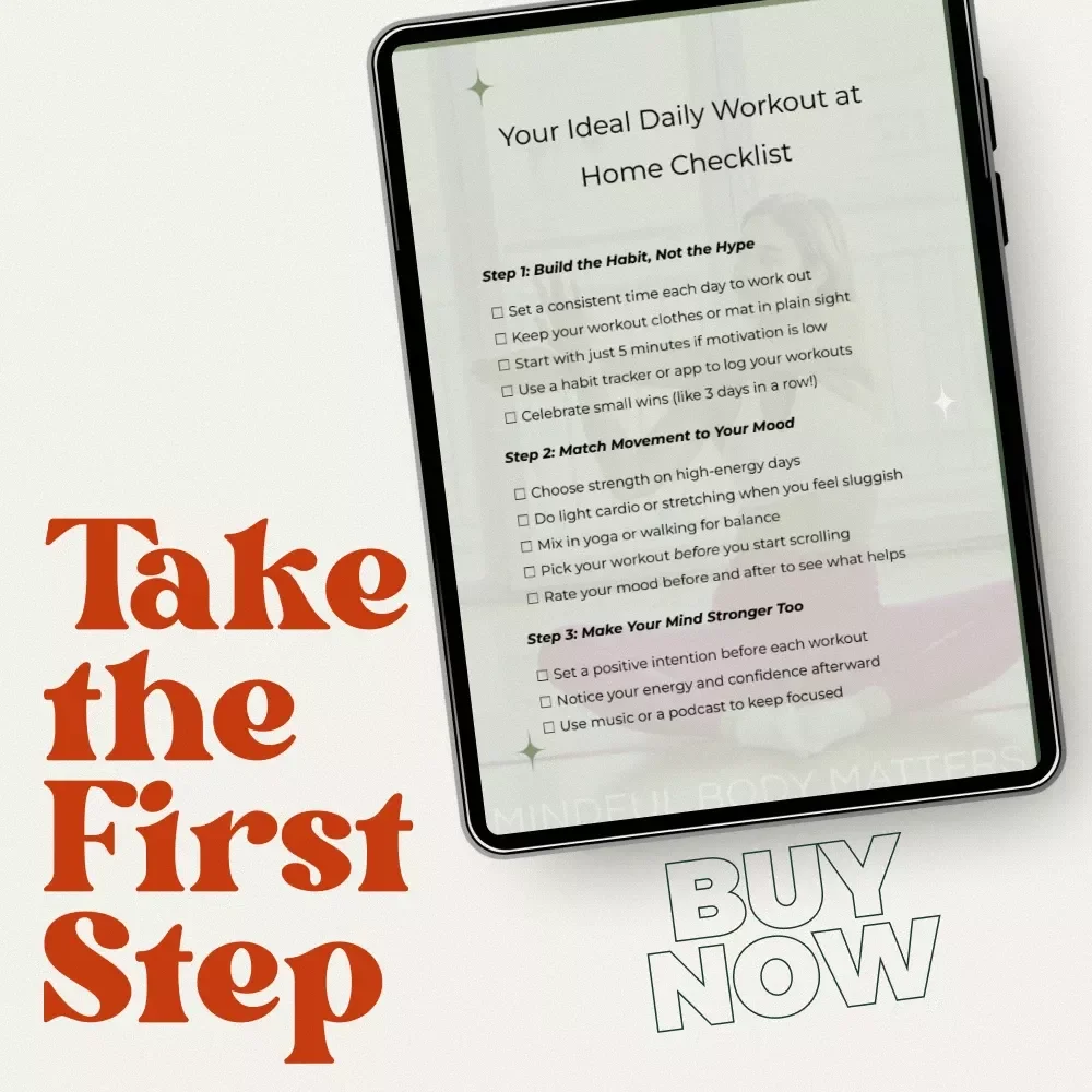 Your Ideal Daily Workout at Home Checklist – Simple Daily Workout Routine at Home Planner, Printable Fitness Habit Tracker, Digital Download